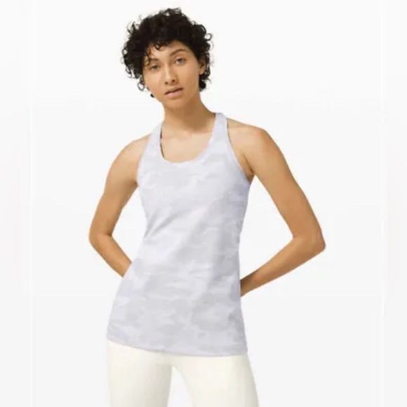 Lululemon Cool Racerback in Incognito Camo Jacquard Alpine White Starlight - Picture 2 of 9